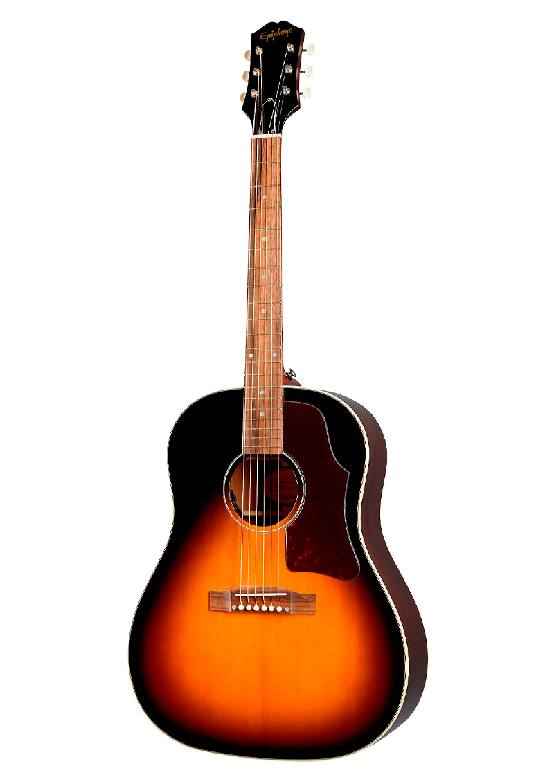 epiphone inspired by gibson j 45 acoustic electric guitar aged vintage sunburst