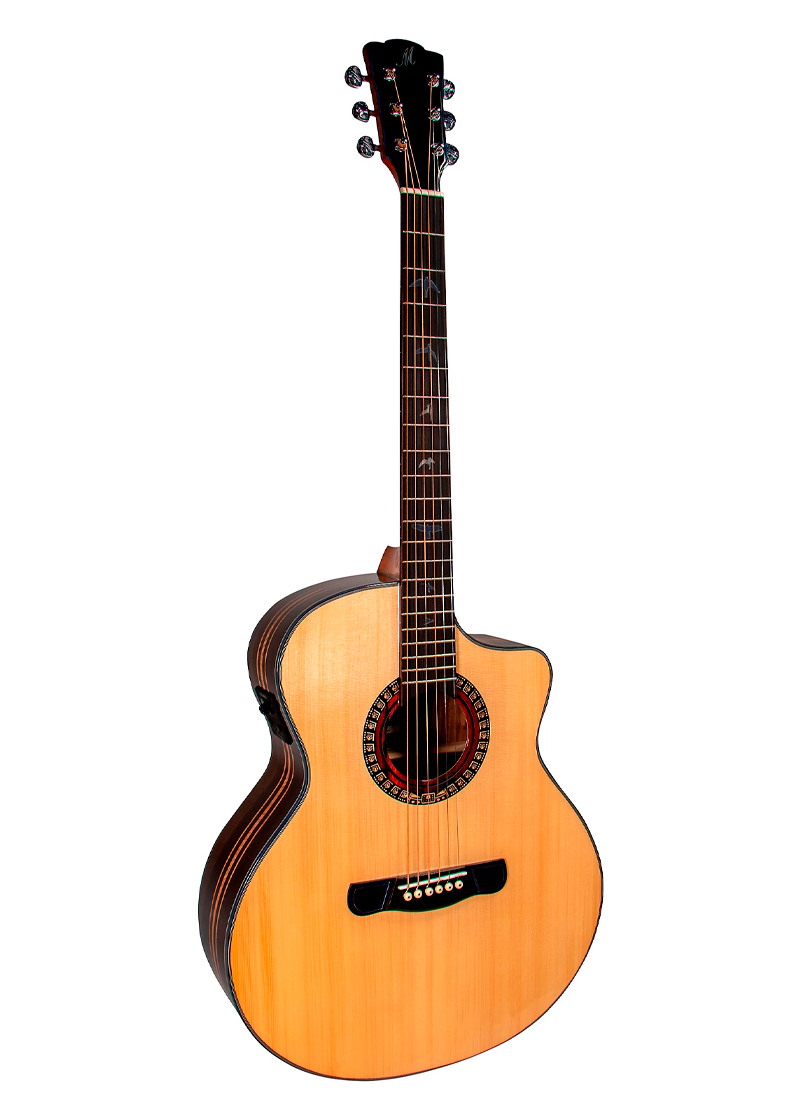 merida e1cs imperial series grand concert acoustic electric guitar natural