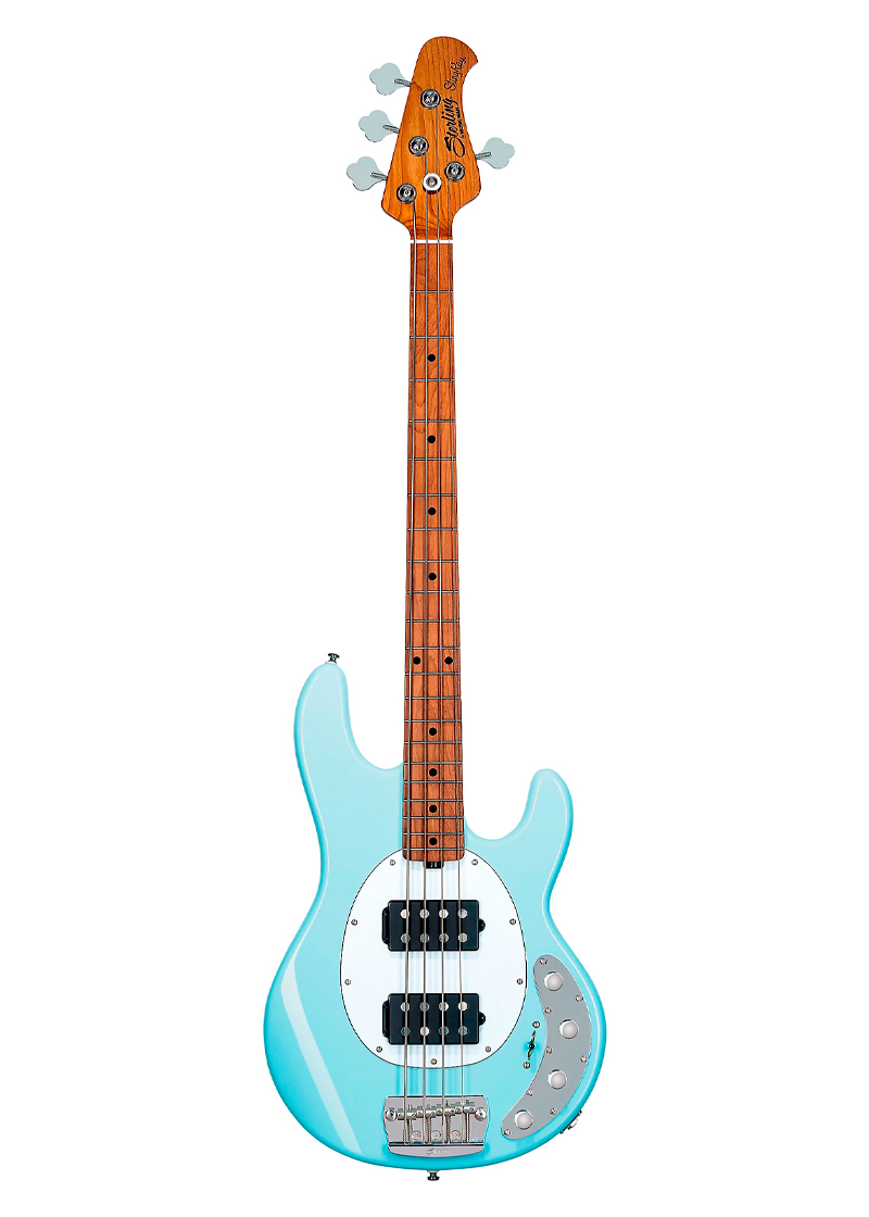 sterling by music man stingray ray34 hh bass daphne blue