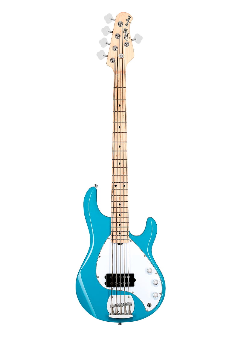sterling by music man stingray ray5 maple fingerboard 5 string electric bass