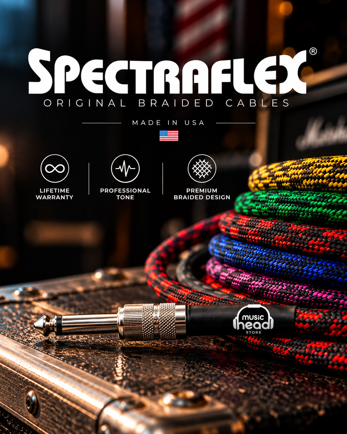 anuncio de cables trenzados spectraflex movil