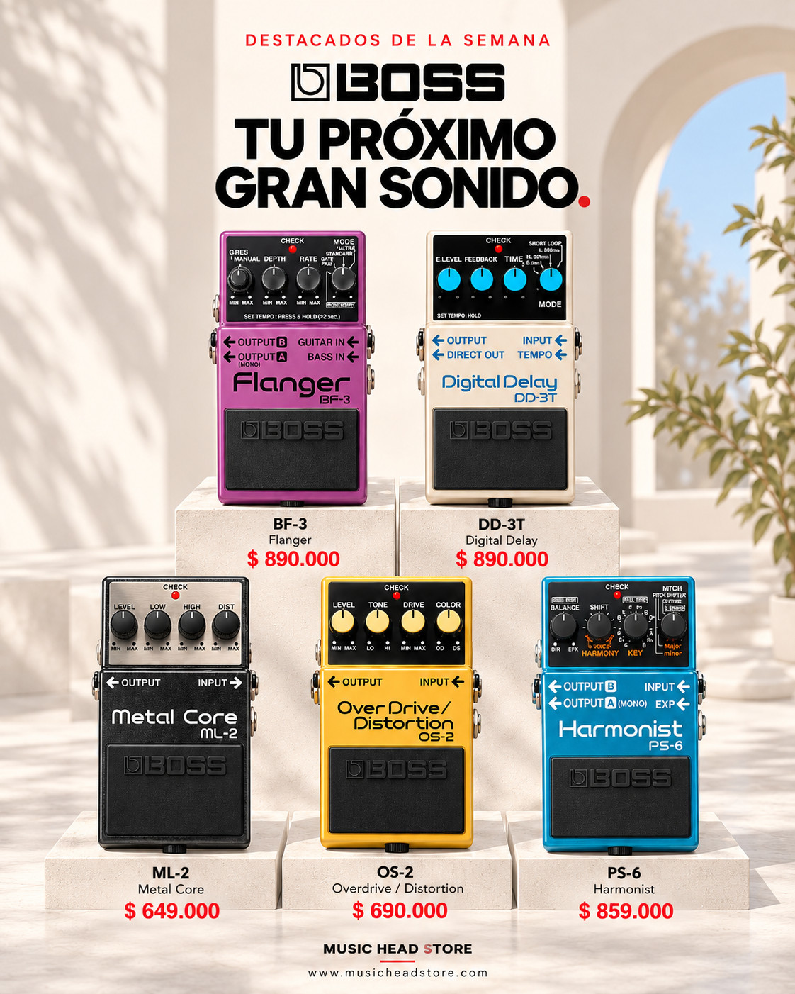 cinco pedales boss, un gran sonido (1)