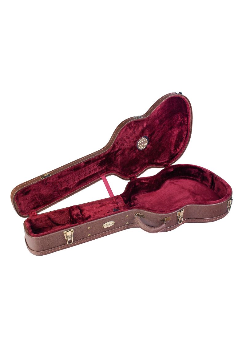 cordoba c12 sp classical guitar natural Estuche rígido de guitarra con interior rojo