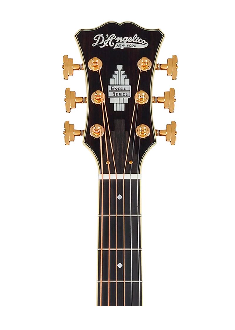 d'angelico excel gramercy grand auditorium acoustic electric guitar Guitarra electroacústica D'Angelico Excel Gramercy Grand Auditorium detalle del diapasón