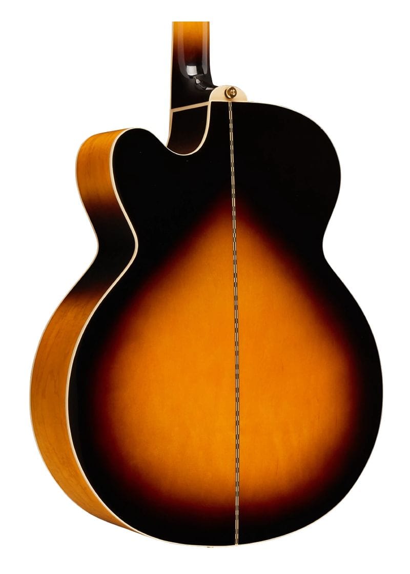 epiphone j 200 ec studio acoustic electric guitar Guittra electroacústica Epiphone J-200 EC Studio vista posterior