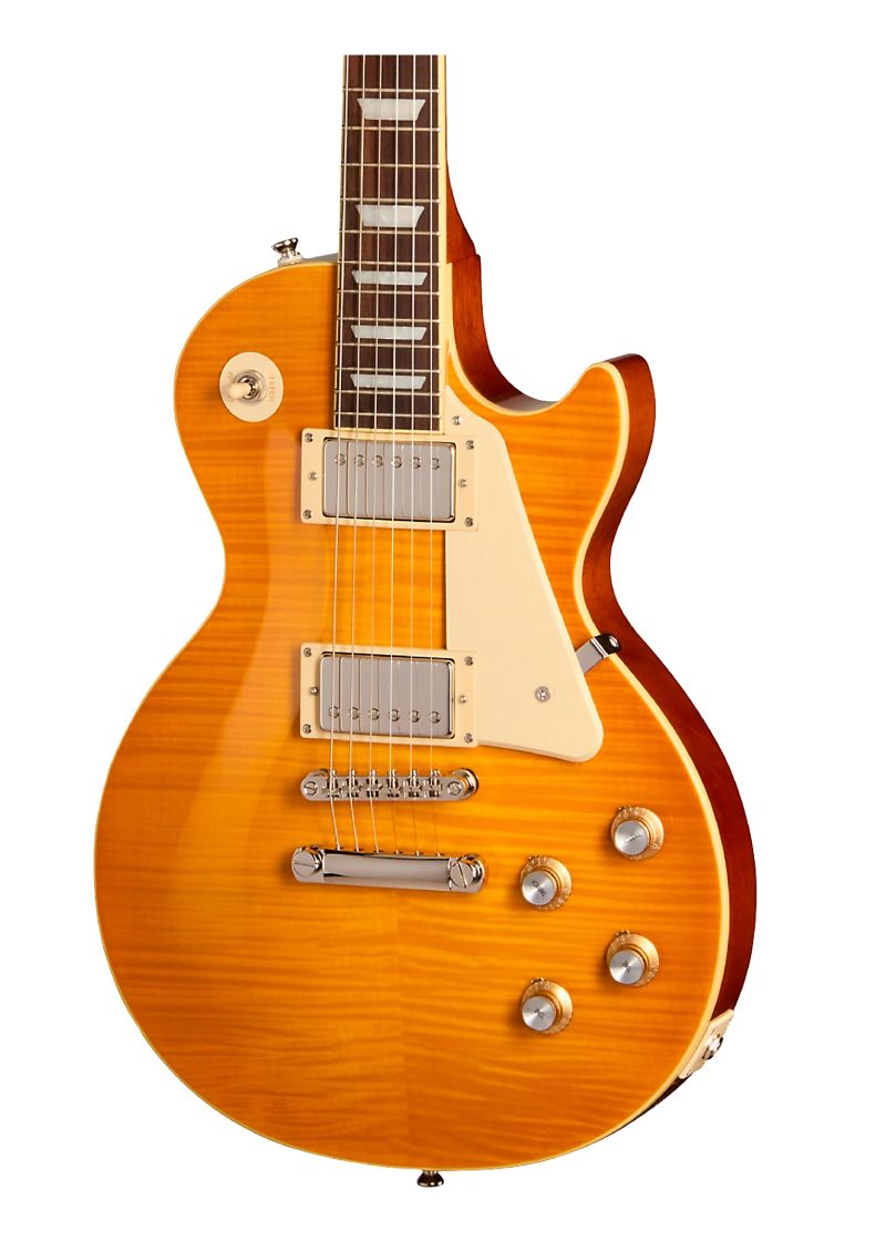 epiphone les paul standard ’60s figured electric guitar Guitarra eléctrica Epiphone Les Paul Standard ’60s Figured detalle del cuerpo Lemon Burst