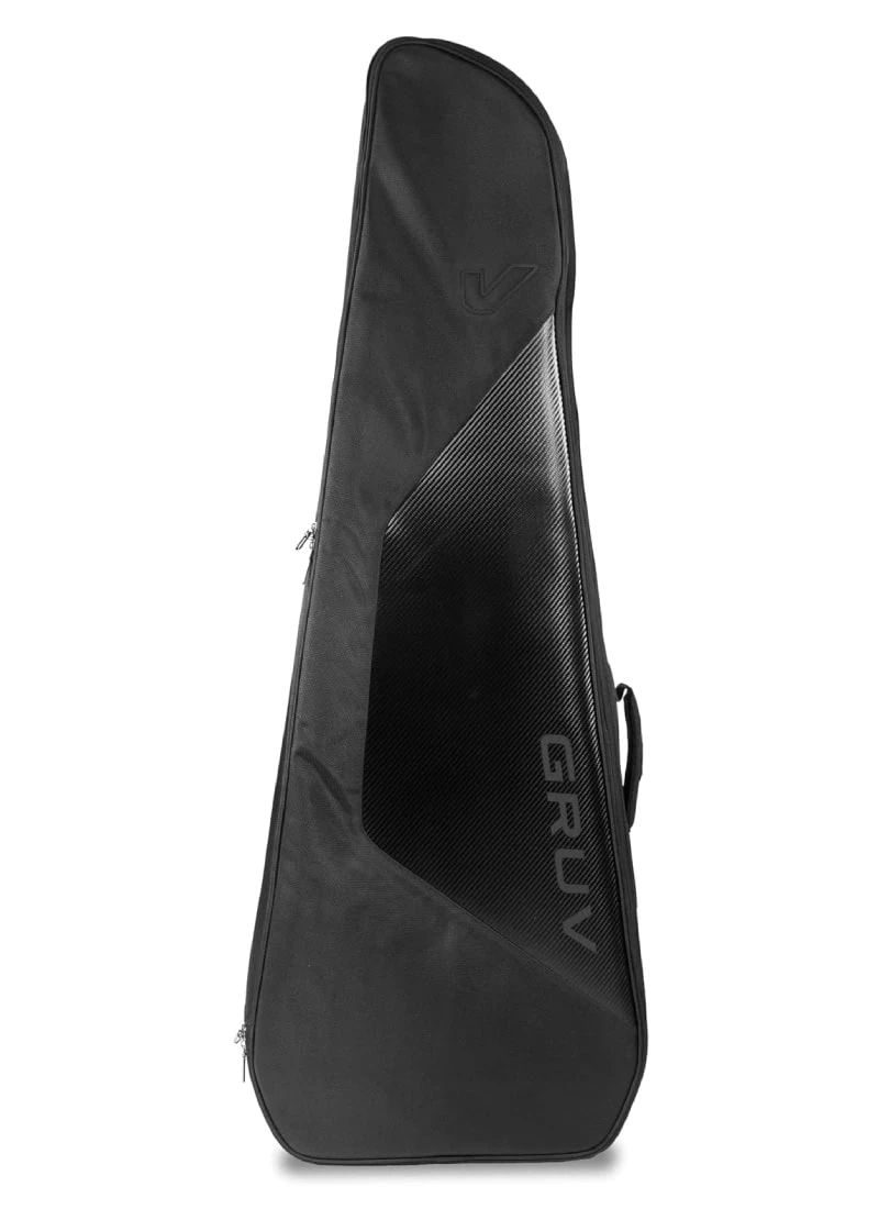 Funda Gruv Gear GigBlade 3 para bajo eléctrico detalle del compartimento frontal