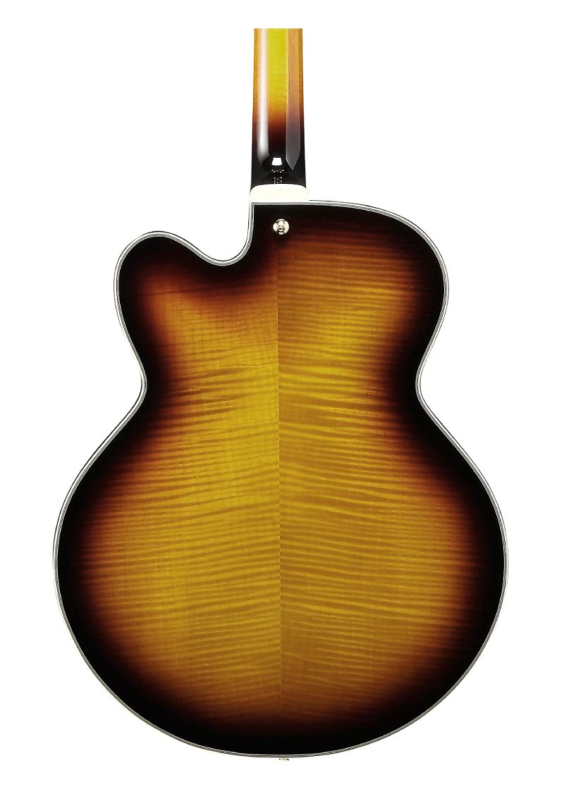 ibanez artcore expressionist af95fm electric guitar antique yellow sunburst Guitarra eléctrica Ibanez AF95FM Artcore Expressionist vista posterior