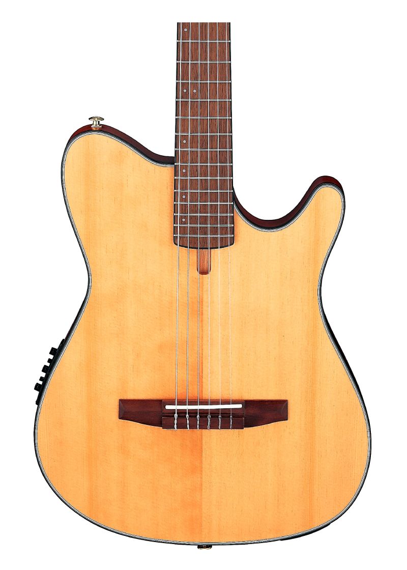 ibanez frh10n nylon string acoustic electric guitar Guitarra acústica con cutaway en acabado natural