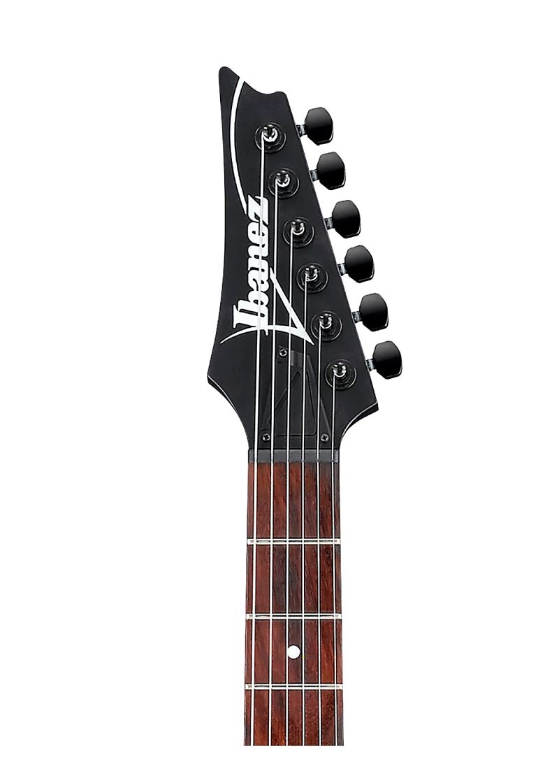 ibanez rgrt421 electric guitar weathered black Guitarra eléctrica Ibanez RGRT421 detalle del diapasón Jatoba