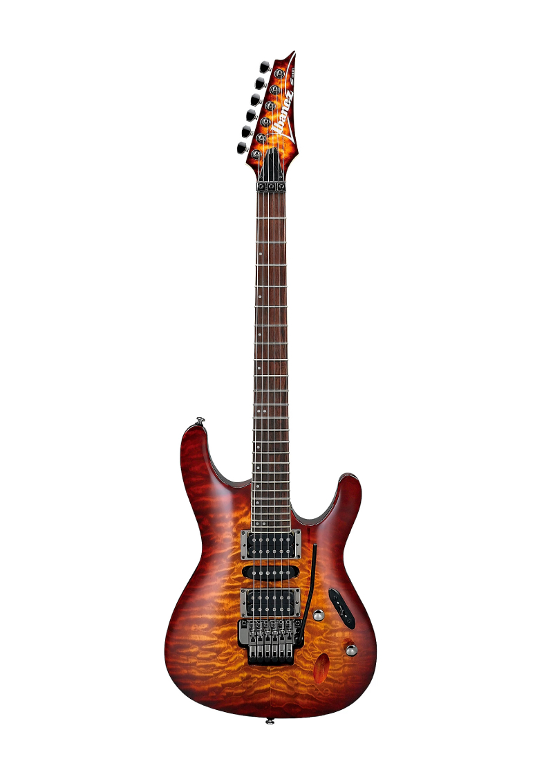 ibanez s series s670qm electric guitar Guitarra eléctrica Ibanez S670QM vista frontal