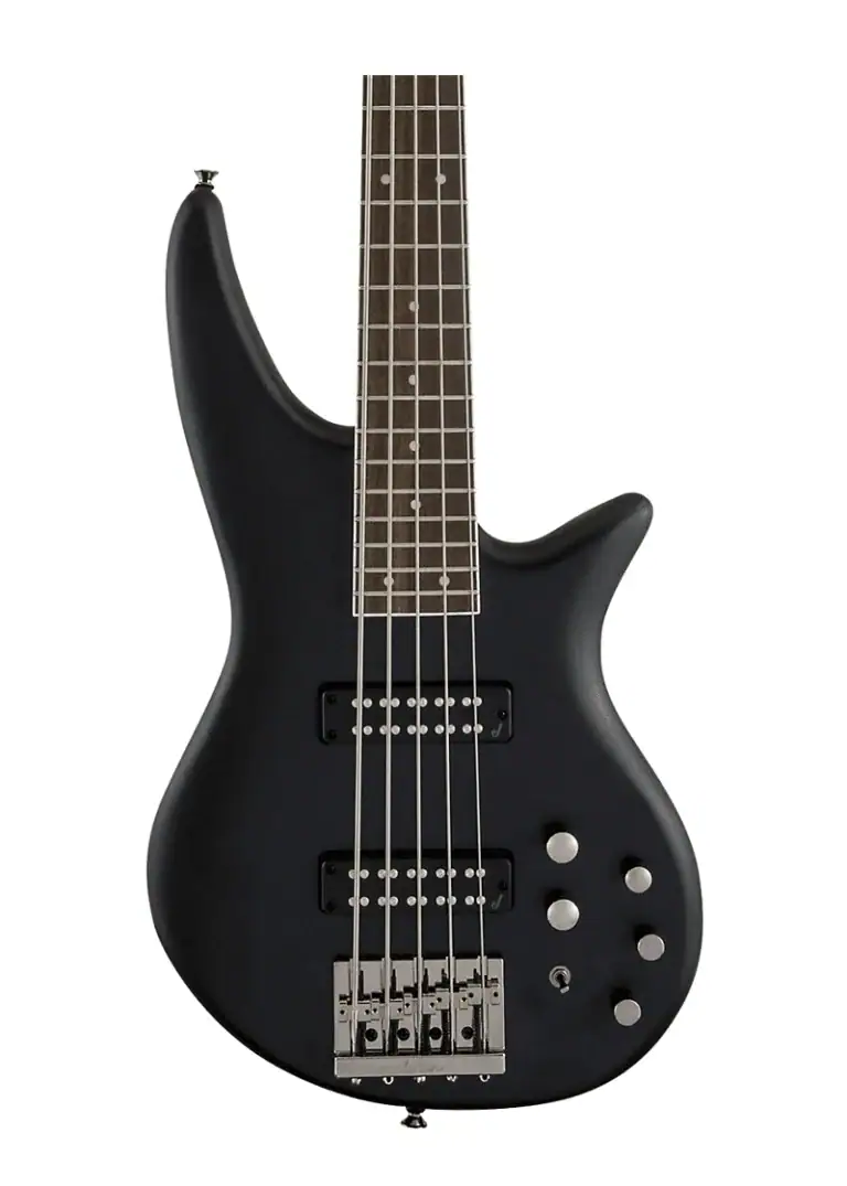 jackson js series spectra bass js3v 5 string black and indigo blue Bajo eléctrico Jackson Spectra Bass JS3V 5-String detalle del cuerpo Black