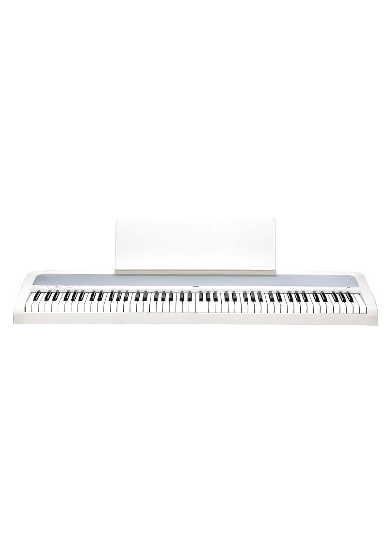 korg b2 + 88 key digital piano Piano digital Korg B2 de 88 teclas vista frontal con soporte white