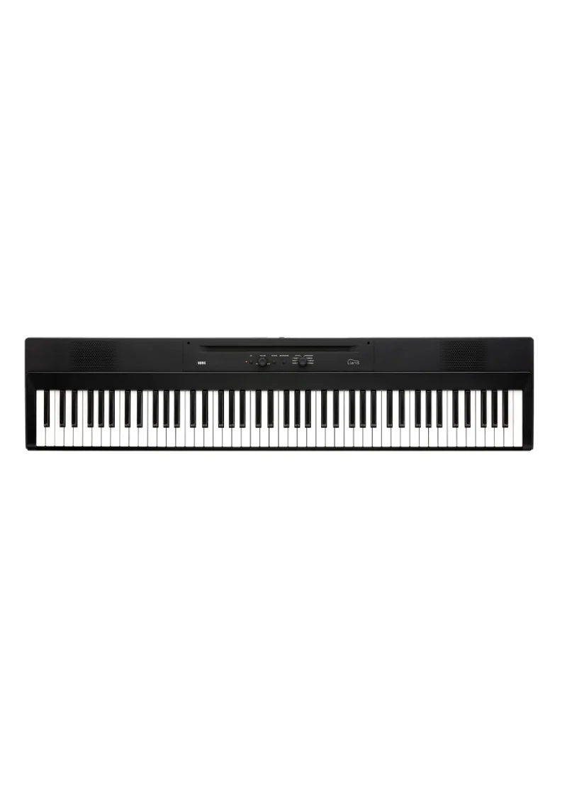 korg l1 liano digital piano black 88 key Piano digital negro con teclado completo
