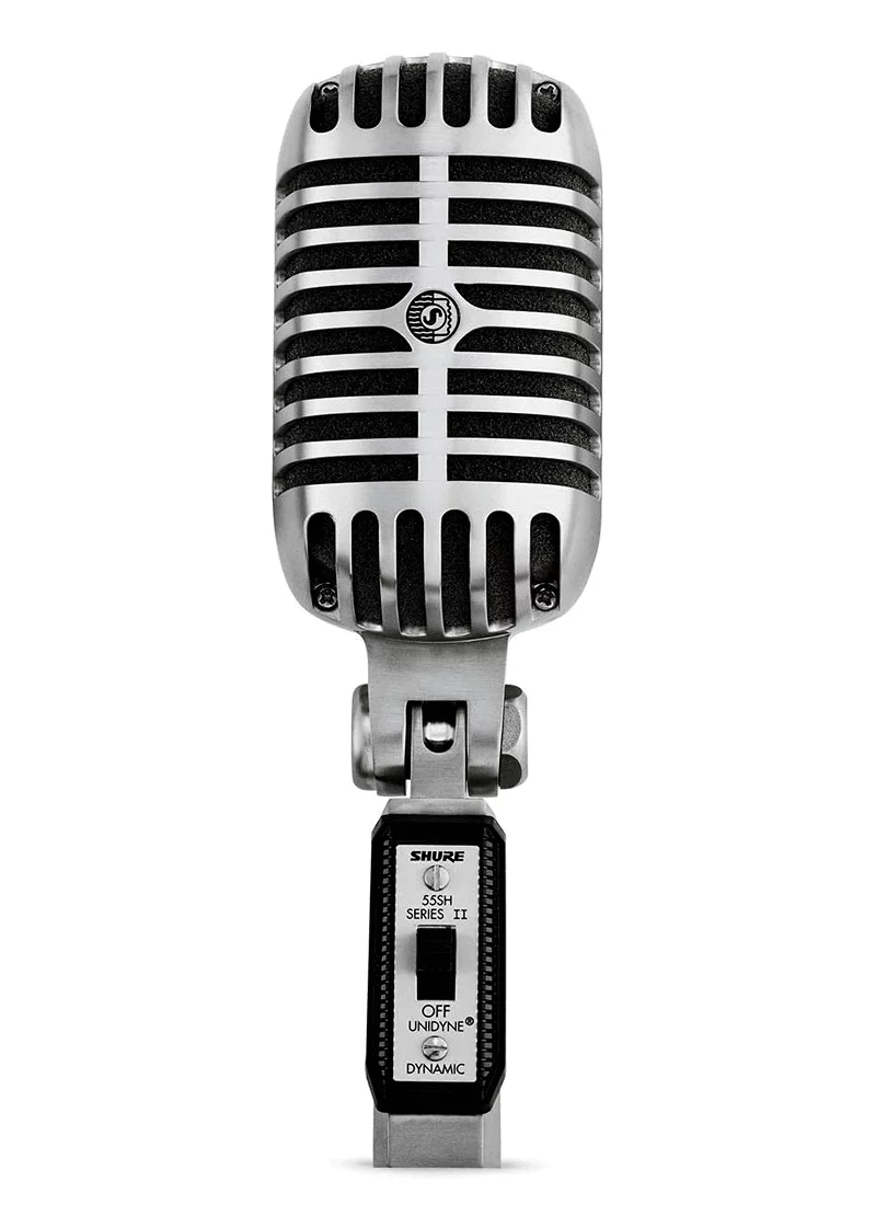 Micrófono dinámico Shure 55SH Serie II vista frontal