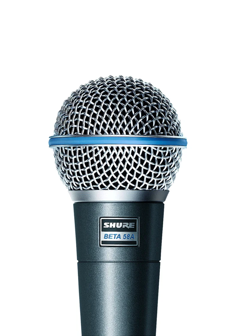 shure beta 58a micrófono dinámico de voz Micrófono vocal Shure BETA 58A detalle de rejilla