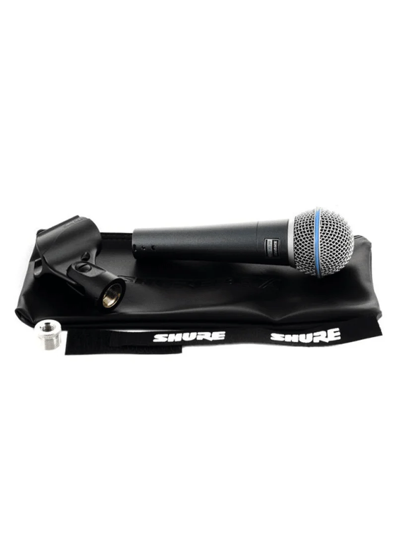 shure beta 58a micrófono dinámico de voz Micrófono vocal Shure con funda y pinza
