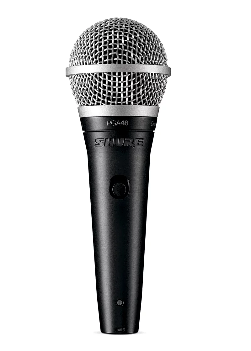 Micrófono dinámico Shure PGA48 vista frontal