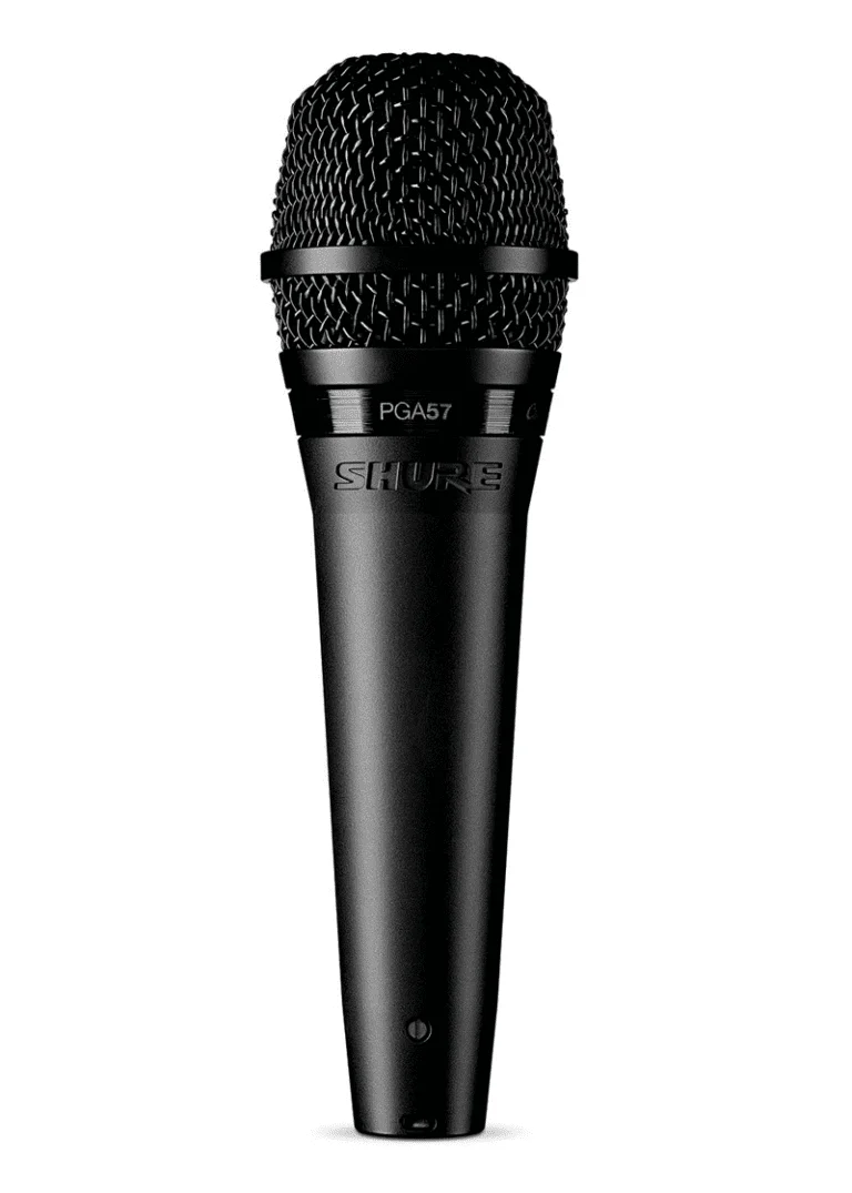 Micrófono dinámico Shure PGA57 vista frontal