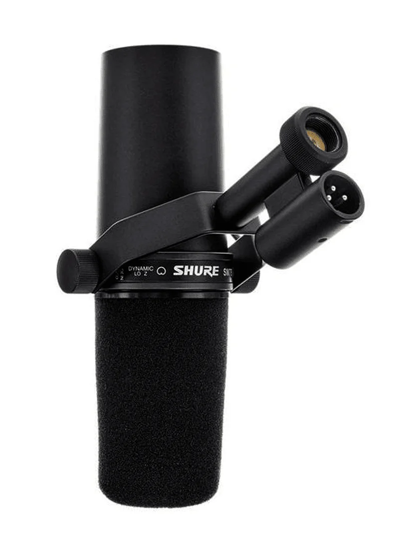 shure sm7b micrófono dinámico de voz Micrófono dinámico Shure SM7B vista lateral