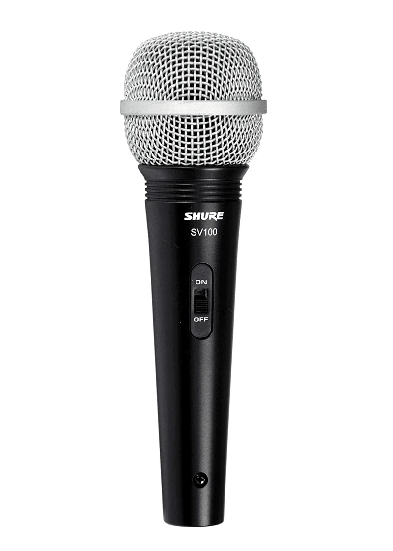 Micrófono dinámico Shure SV100 vista frontal