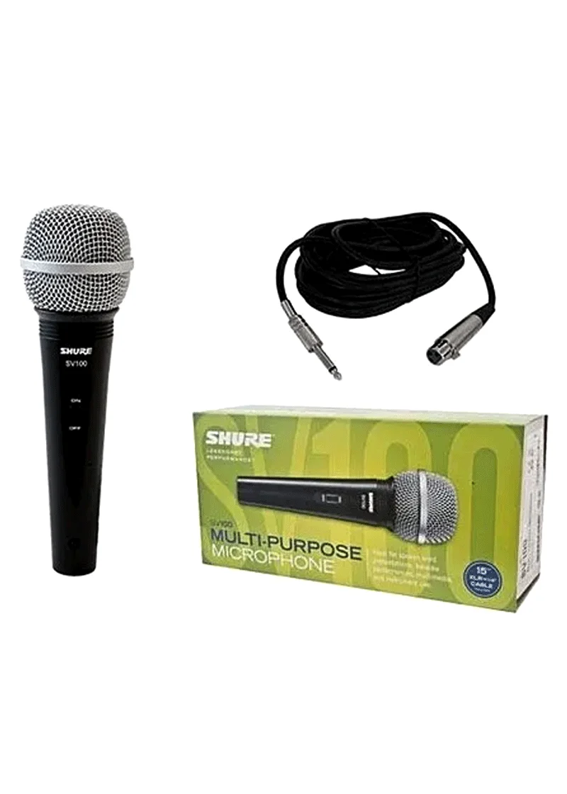 shure sv100 micrófono dinámico de voz Micrófono Shure SV100 con cable y caja