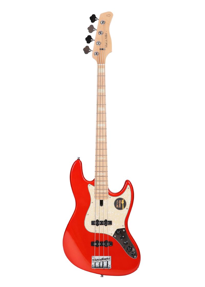 sire marcus miller v7 swamp ash 4 string bass bright metallic red (2 gen) Bajo eléctrico Sire Marcus Miller V7 Swamp Ash vista frontal