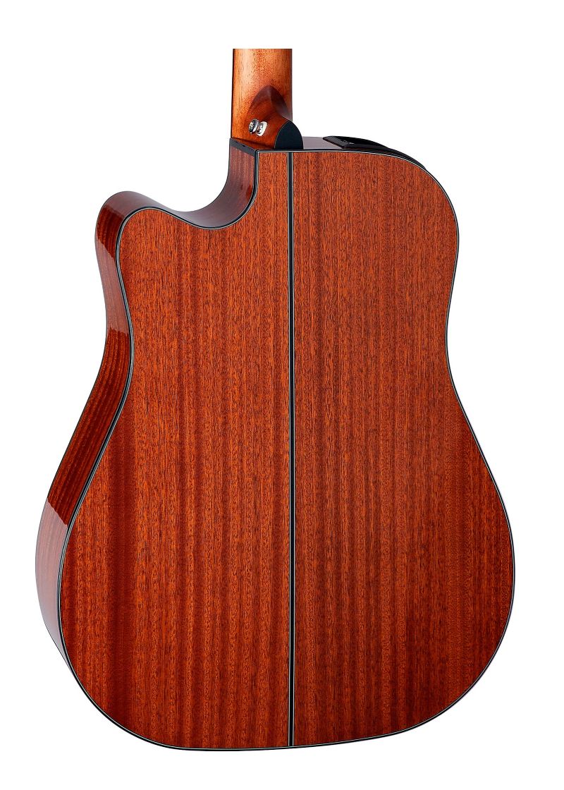 takamine g series gd30ce dreadnought cutaway acoustic electric guitar Guitarra electroacústica Takamine GD30CE vista posterior
