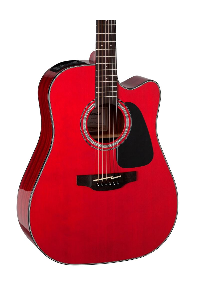 takamine g series gd30ce dreadnought cutaway acoustic electric guitar Guitarra electroacústica Takamine GD30CE detalle del cuerpo Wine Red