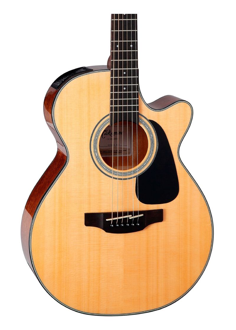 takamine g series gf30ce cutaway acoustic electric guitar Guitarra electroacústica Takamine GF30CE detalle del cuerpo Natural