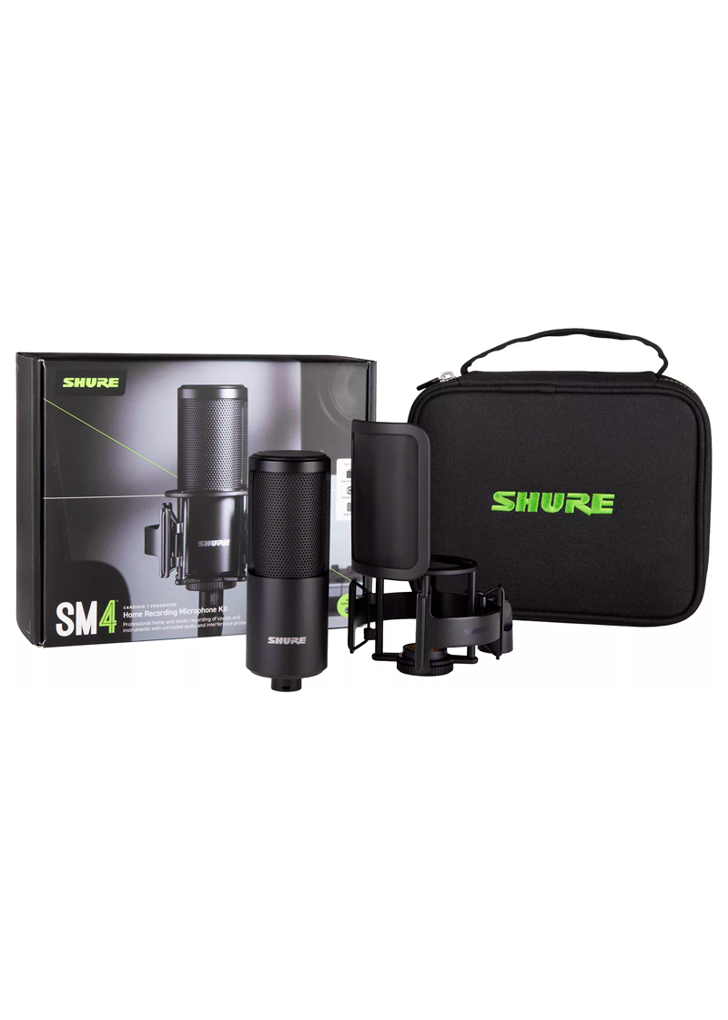 shure sm4 kit home studio micrófono para grabación