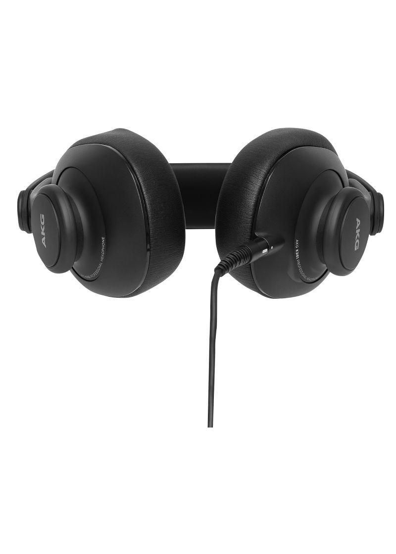 akg k361 closed back studio headphones black Audífonos de estudio AKG K361 detalle de las almohadillas y copas