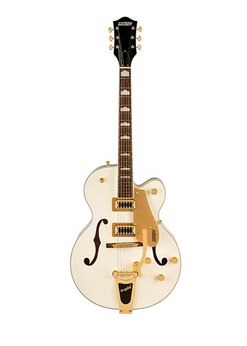 gretsch guitars g5427tg electromatic hollowbody single cut bigsby limited edition electric guitar champagne white gold