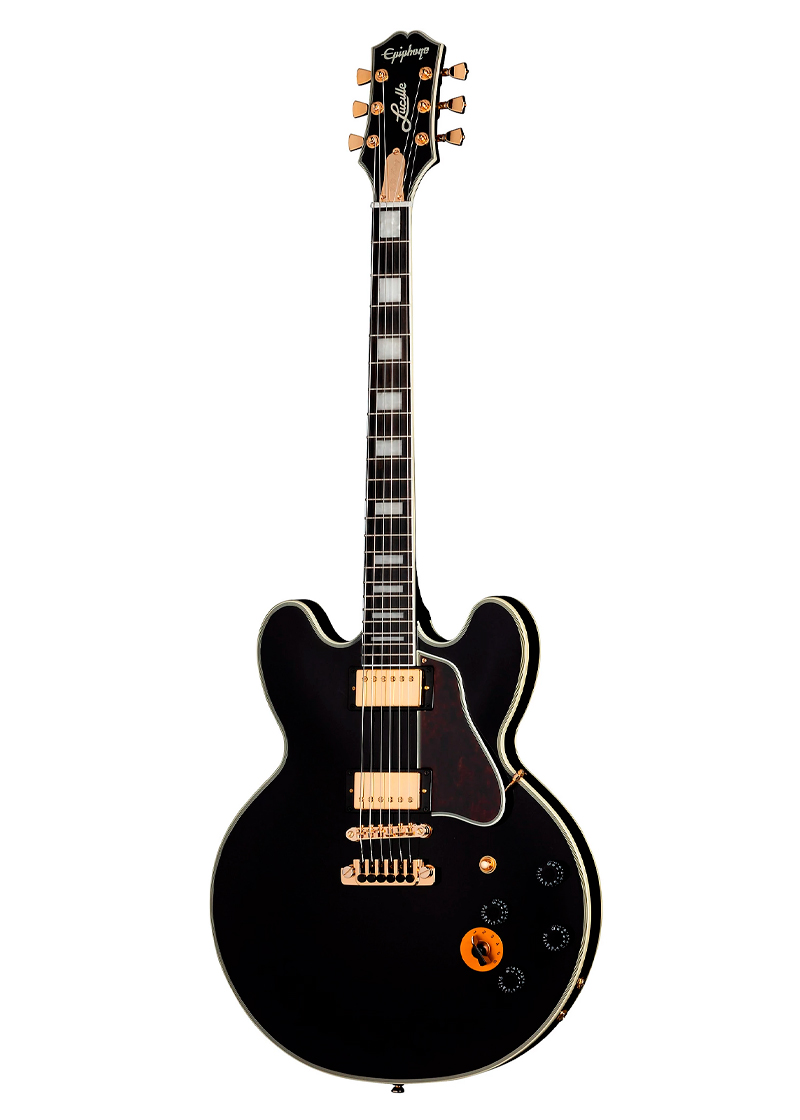 epiphone b.b. king lucille semi hollow electric guitar ebony