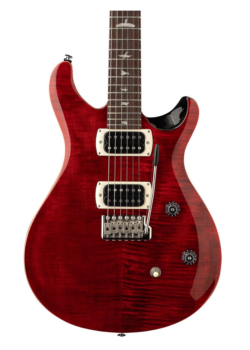 prs se ce24 electric guitar Guitarra eléctrica PRS SE CE24 detalle del cuerpo Black Cherry