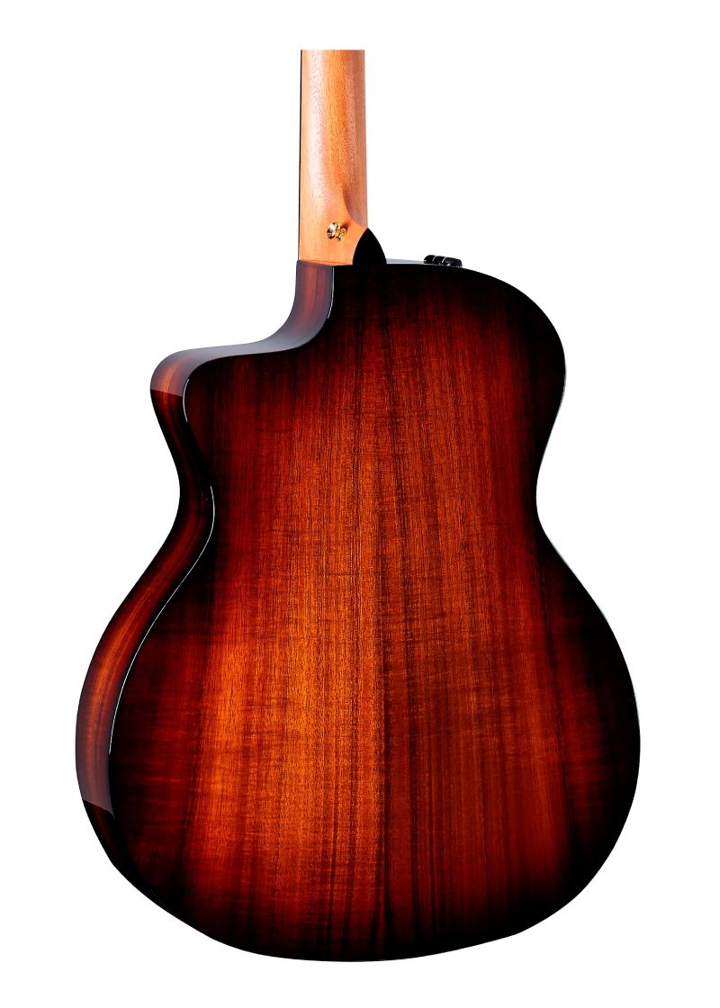 taylor 224ce k deluxe grand auditorium acoustic electric guitar shaded edge burst Guitarra electroacústica Taylor 224ce-K Deluxe Grand Auditorium vista posterior