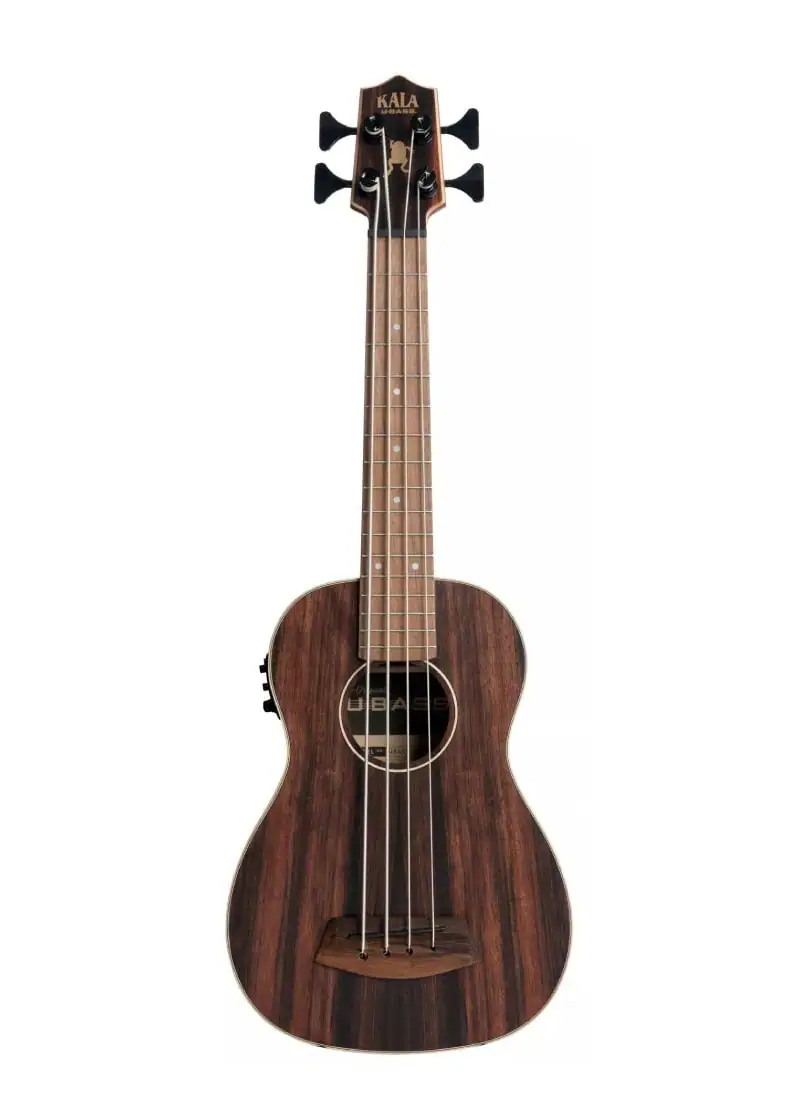 Bajo electroacústico Kala Striped Ebony U-BASS vista frontal
