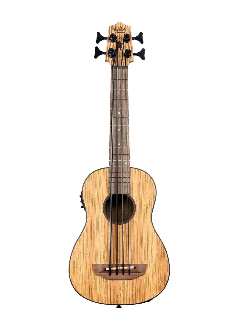 kala zebrawood acoustic electric u bass