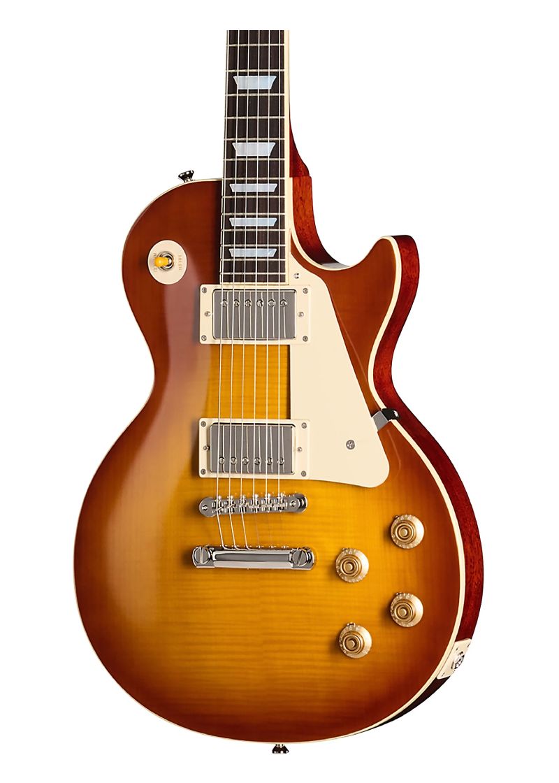epiphone inspired by gibson custom 1959 les paul standard reissue electric guitar Guitarra eléctrica Epiphone Les Paul Standard 60s detalle del cuerpo Golden Poppy Burst