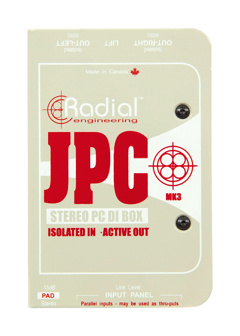 radial engineering jpc stereo pc di box