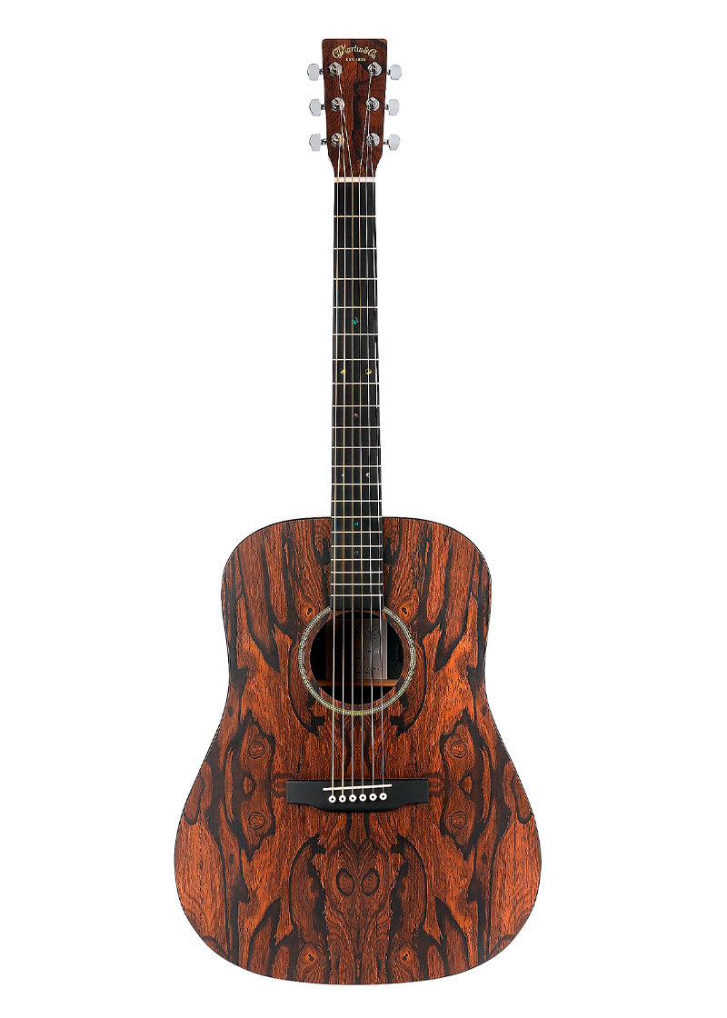 martin d x1e special x series hpl ziricote dreadnought acoustic electric guitar natural