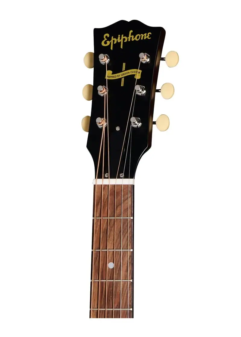 epiphone inspired by gibson custom 1942 banner j 45 acoustic electric guitar vintage burst Guitarra electroacústica Epiphone Inspired by Gibson Custom 1942 Banner J-45 detalle del diapasón