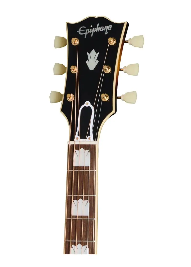 epiphone inspired by gibson custom 1957 sj 200 acoustic electric guitar Guitarra electroacústica Epiphone Inspired by Gibson Custom 1957 SJ-200 detalle del diapasón