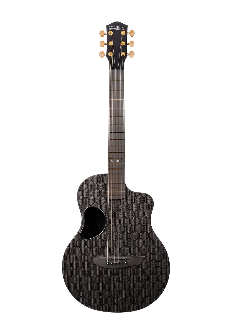mcpherson carbon series touring with gold hardware acoustic electric guitar Guitarra electroacústica McPherson Carbon Series Touring vista frontal