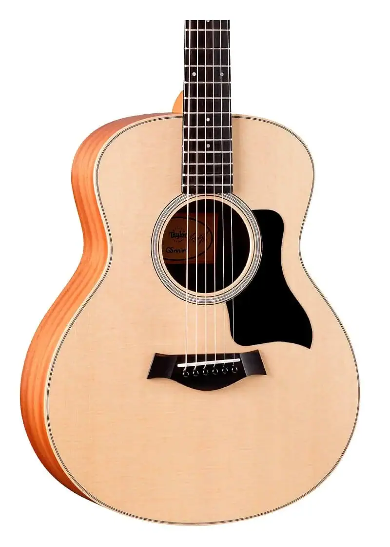 taylor gs mini sapele acoustic guitar natural Guitarra acústica Taylor GS Mini Sapele detalle del cuerpo