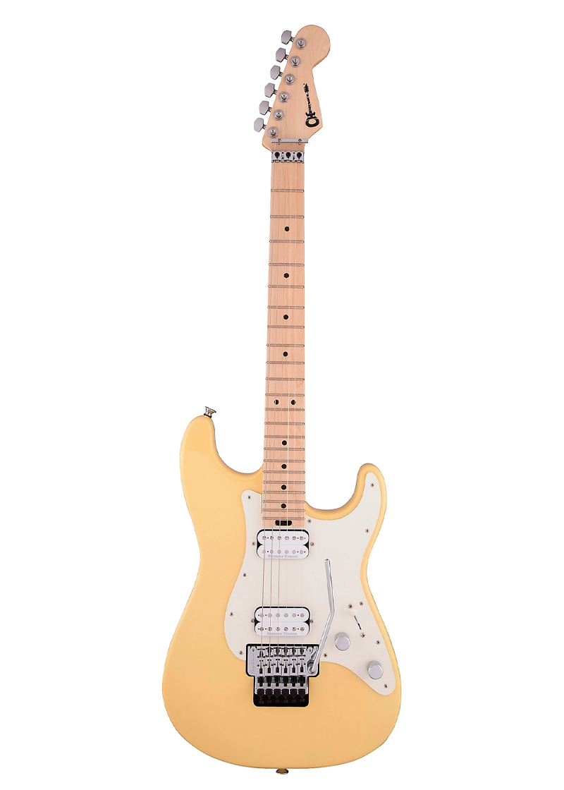 charvel pro mod so cal style 1 2h fr electric guitar vintage white