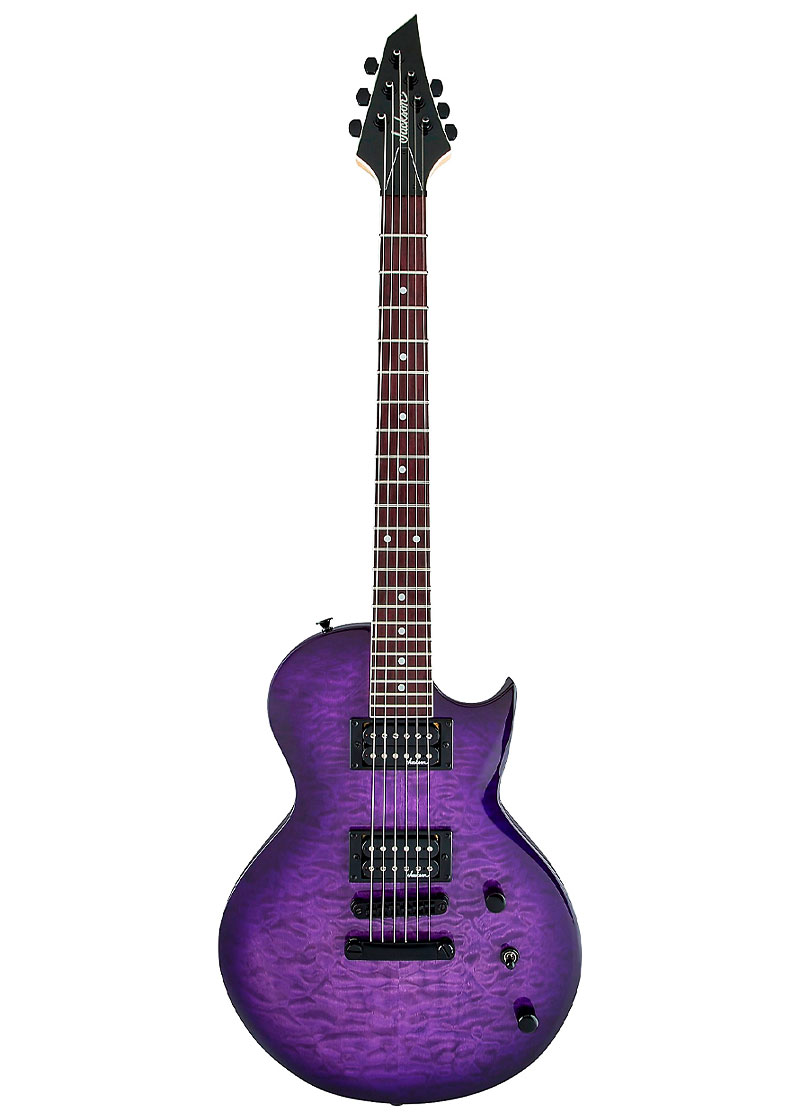 jackson js series monarkh sc js22q electric guitar transparent purple burst 1