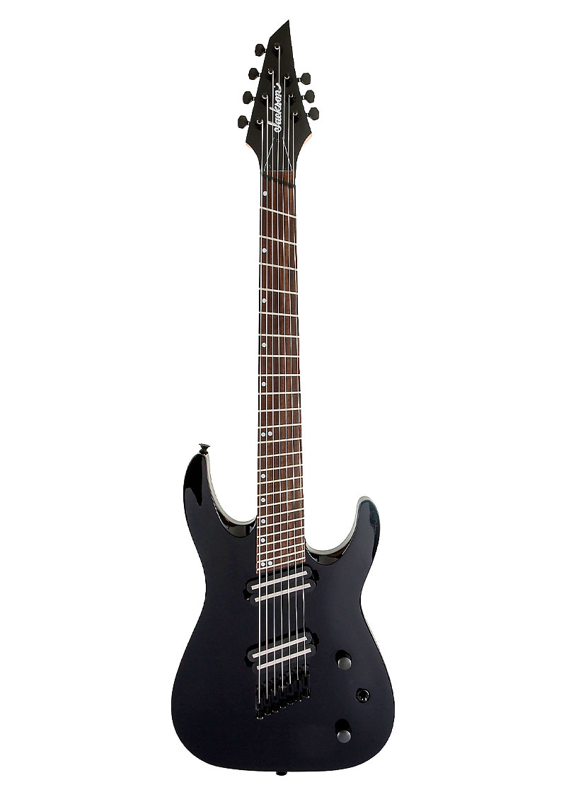 jackson x series dinky arch top dkaf7 ms 7 string electric guitar gloss black 1