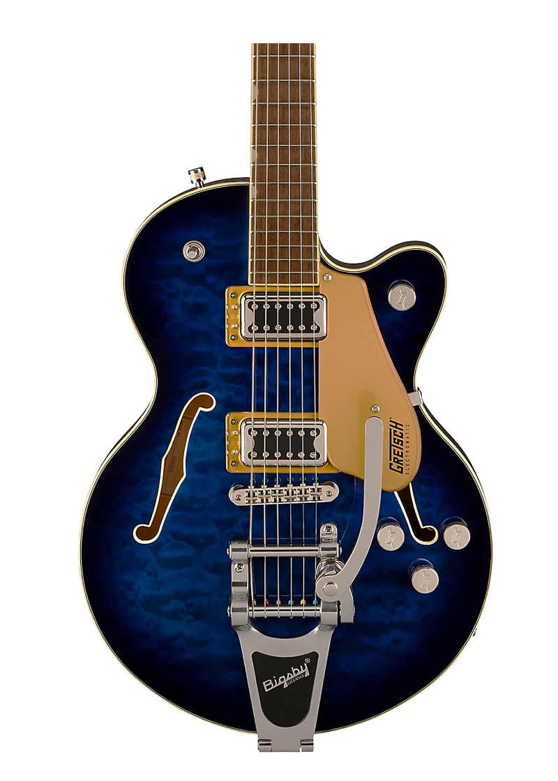 gretsch guitars g5655t qm electromatic center block jr. single cut quilted maple with bigsby electric guitar gretsch guitars g5655t qm electromatic center block jr. single cut quilted maple with bigsby electric guitar