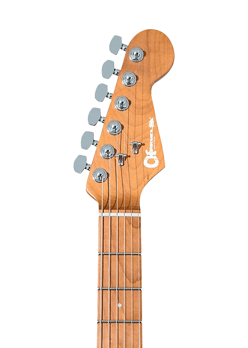charvel pro mod dk24 hh 2pt cm electric guitar black Guitarra eléctrica Charvel Pro-Mod DK24 HH detalle del diapasón